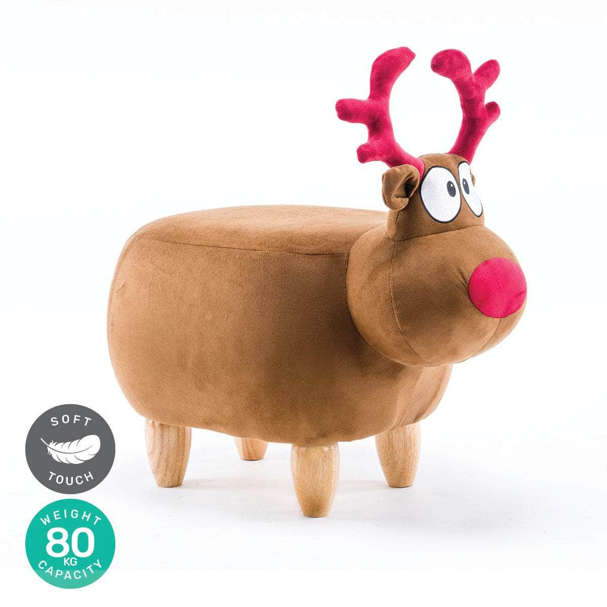 Home Mkids Animal Stool Reindeer Character Premium Quality &Amp