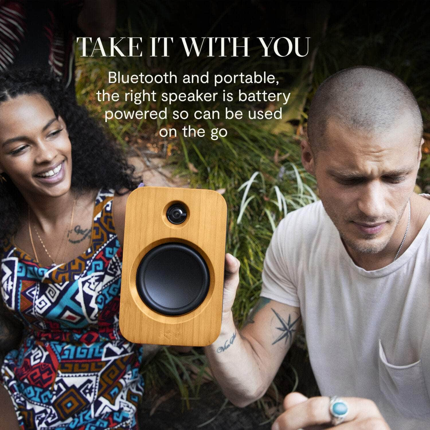 House of Marley Get Together Duo Speakers Bluetooth, Bookshelf Style