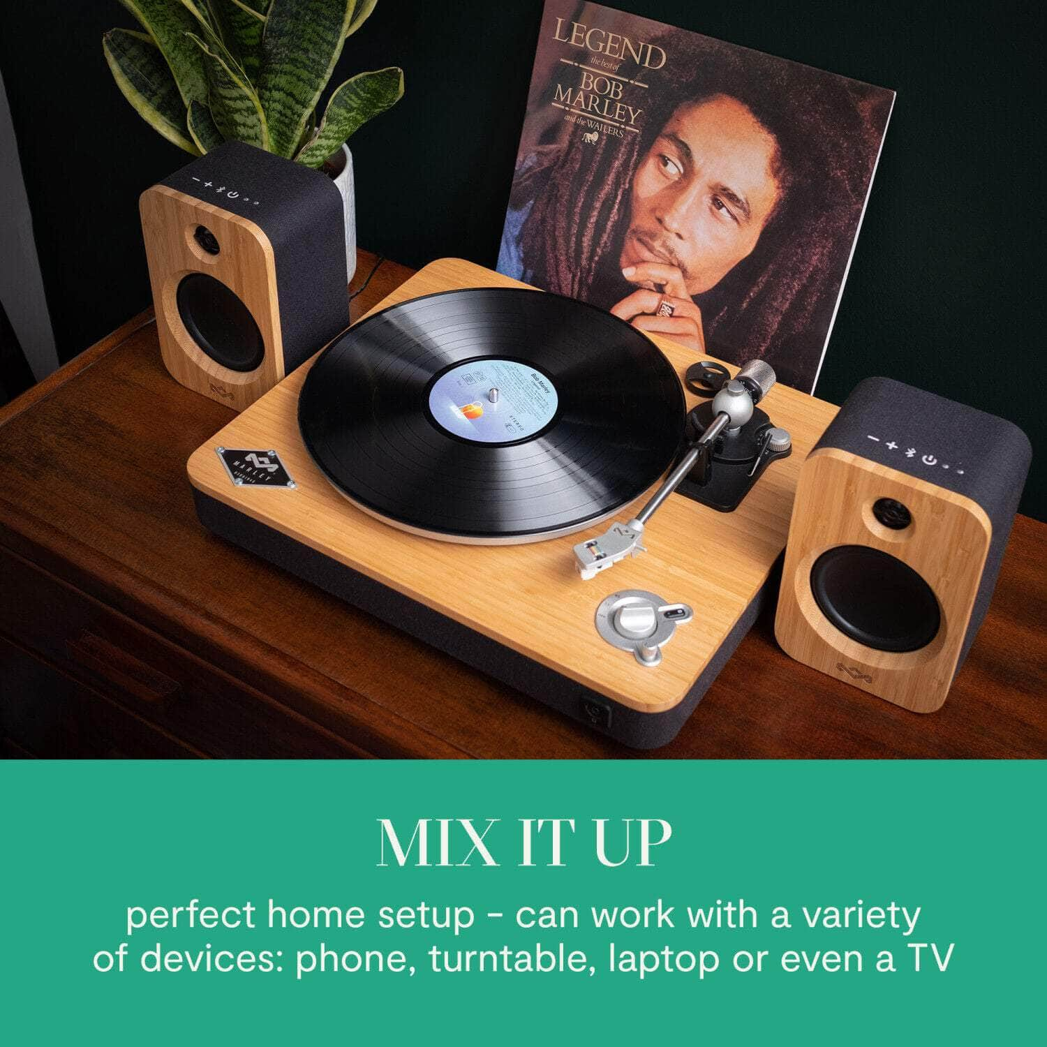 House of Marley Get Together Duo Speakers Bluetooth, Bookshelf Style