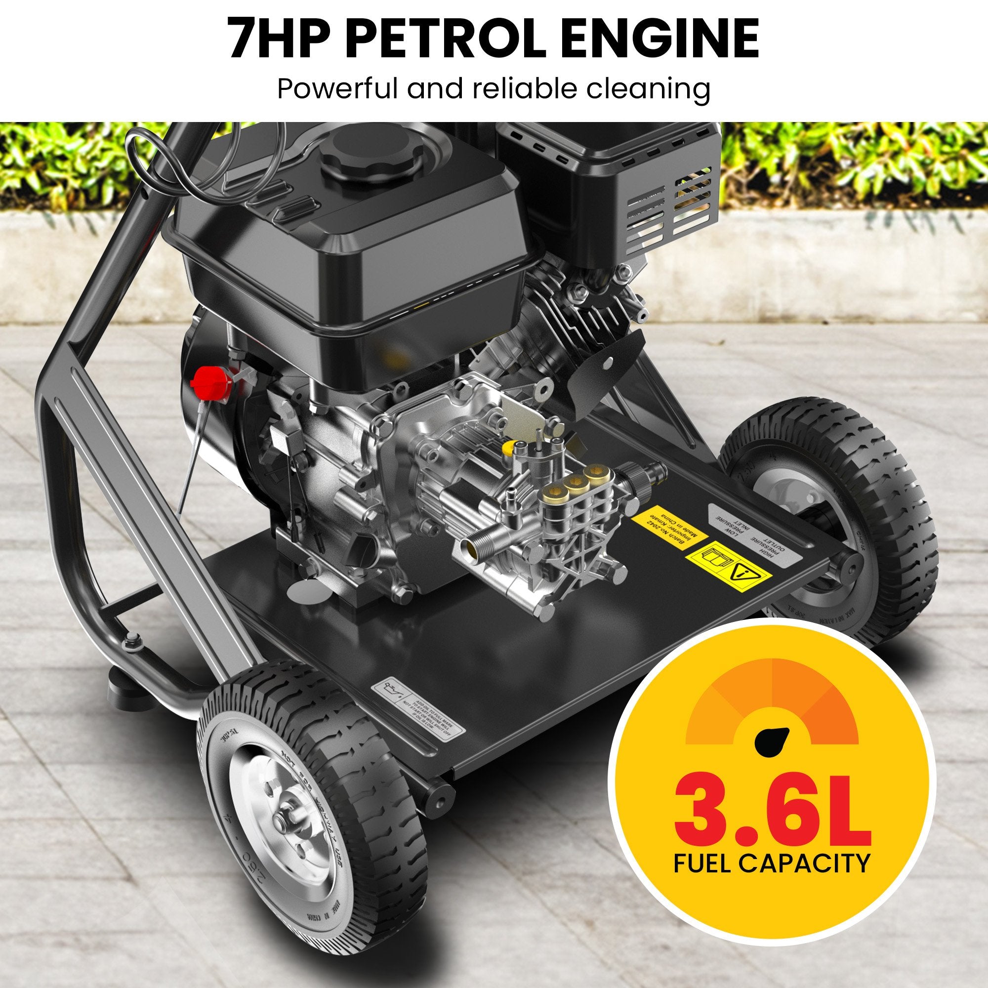 LT-12A 7HP 2200PSI Petrol Engine High Pressure Washer 7.5LPM