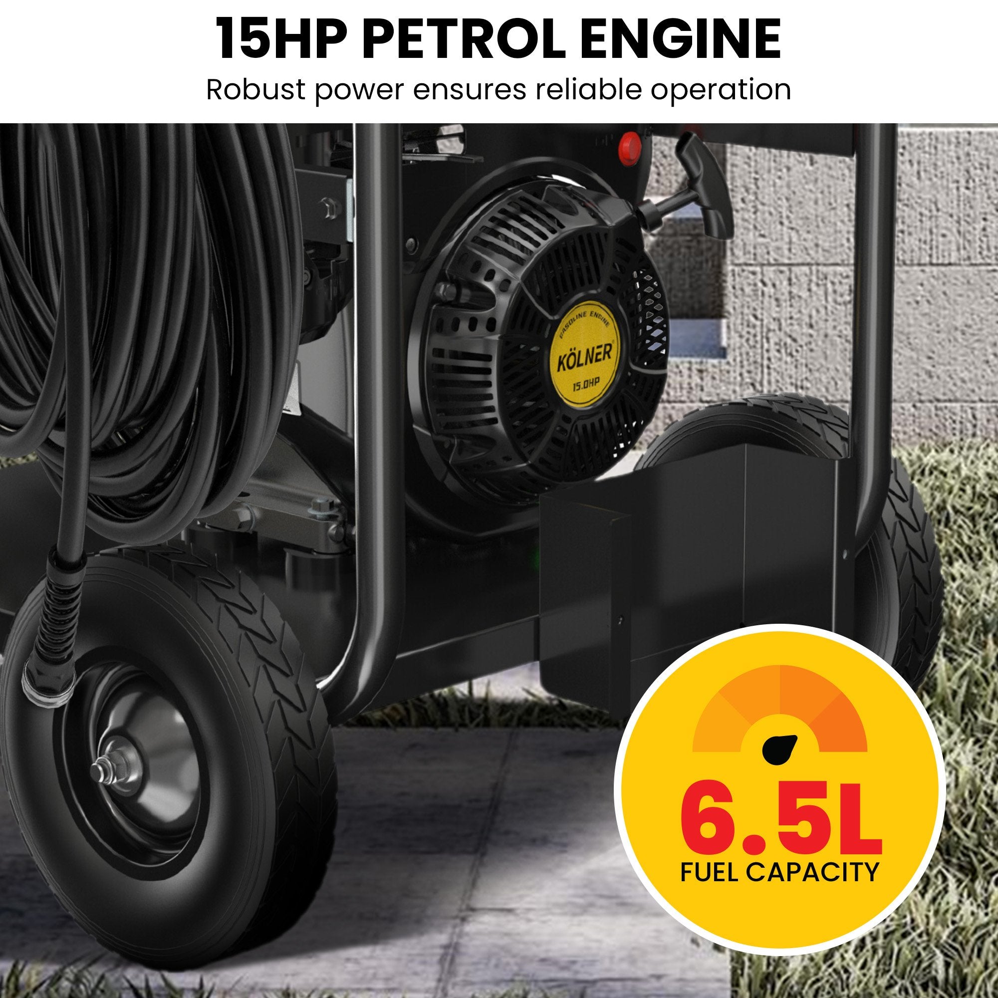 LT-15C 15HP 3600PSI Petrol Engine High Pressure Washer 20.7LPM