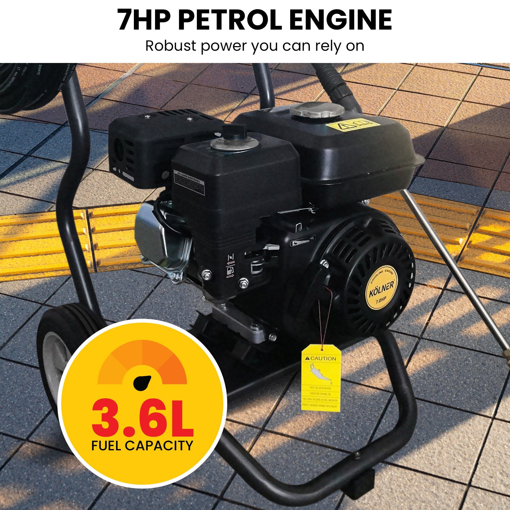 LT-712 7HP 2200PSI Petrol Engine High Pressure Washer 7.5LPM