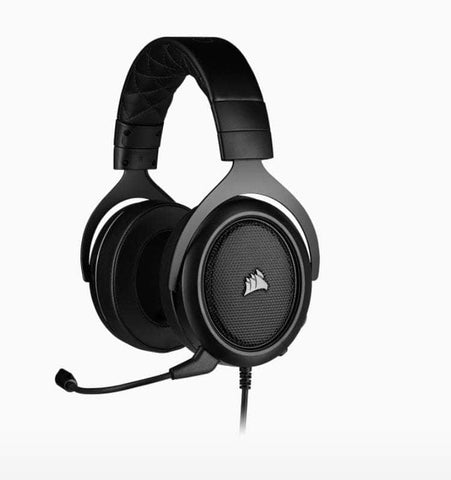 Hs50 Pro Carbon Stereo Gaming Headset, Plush Foam, 50Mm Neodymium Drivers