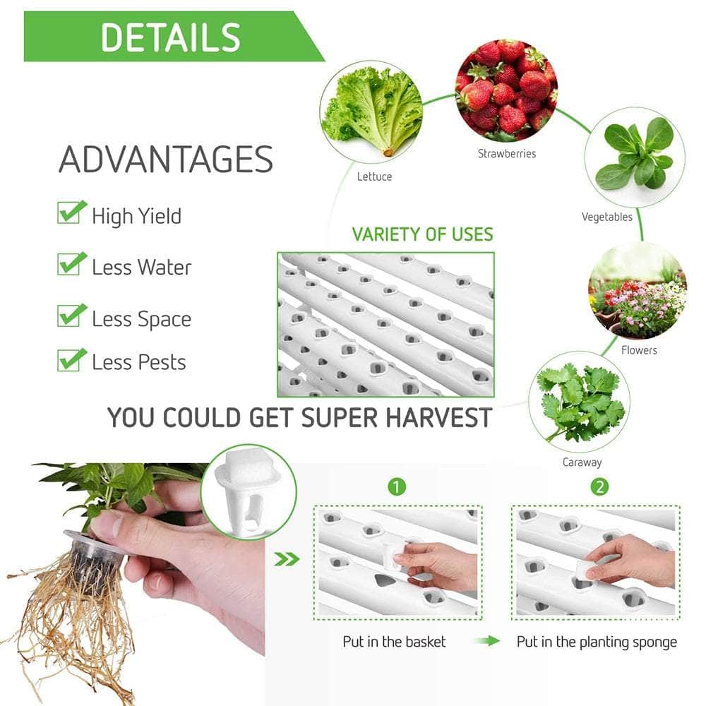 Hydroponic Grow Tool Kit: Efficient Vegetable Garden System