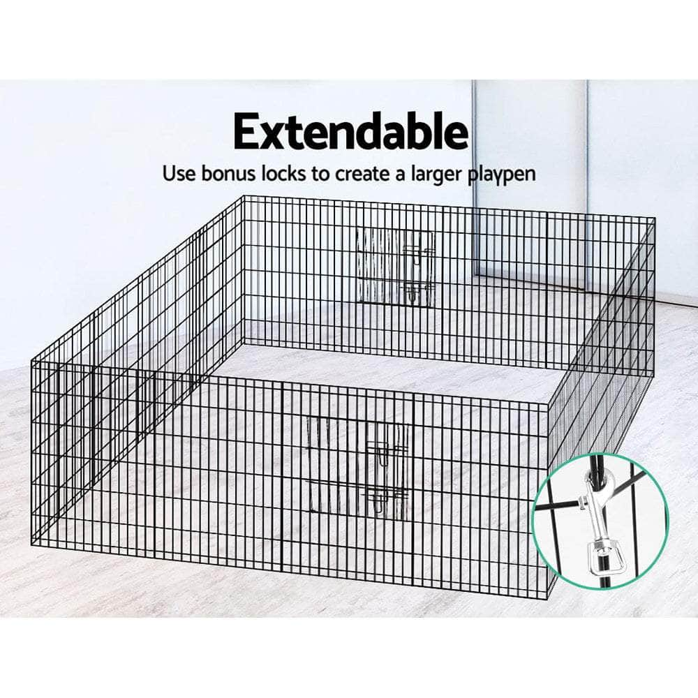 i.Pet 2X36" 8 Panel Pet Dog Playpen Cage Fence Play Pen