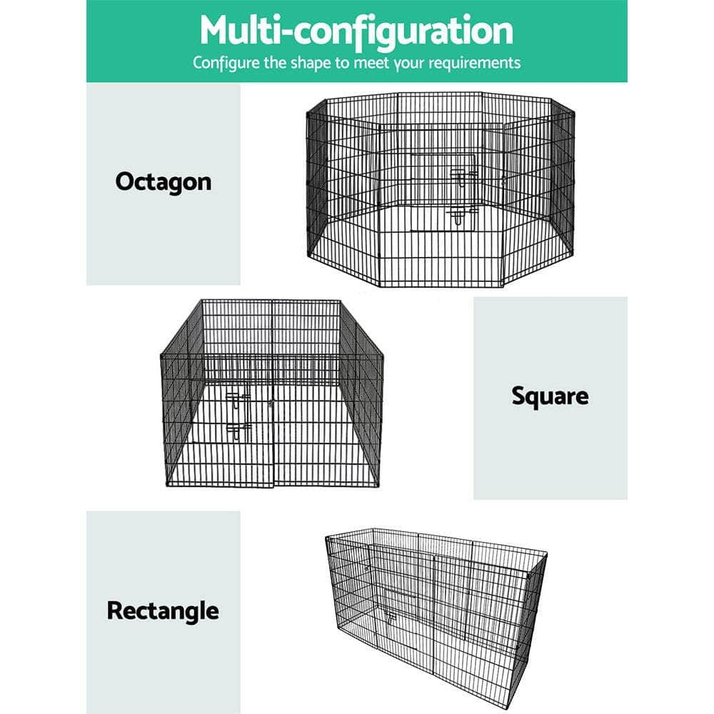 i.Pet 2X36" 8 Panel Pet Dog Playpen Cage Fence Play Pen