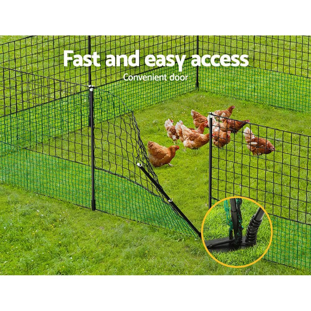 I.Pet Poultry Chicken Fence Netting Electric Wire Ducks Goose Coop 50Mx125Cm