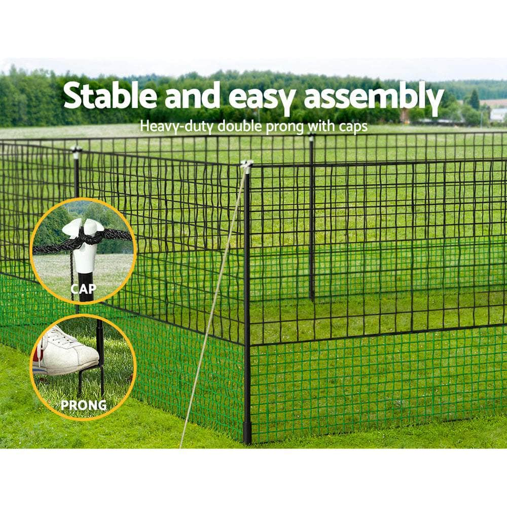 I.Pet Poultry Chicken Fence Netting Electric Wire Ducks Goose Coop 50Mx125Cm