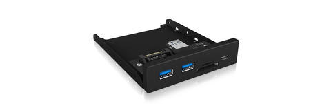 Ib-Hub1417-I3 Frontpanel With Usb 3.0 Type-C/A Hub & Card Reader