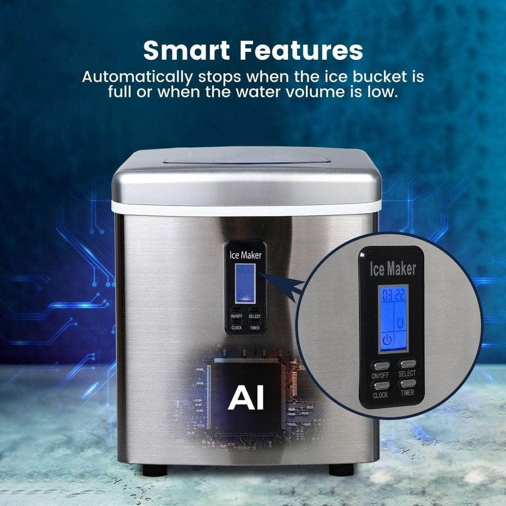 Ice Maker Machine Stainless Steel 3.2L