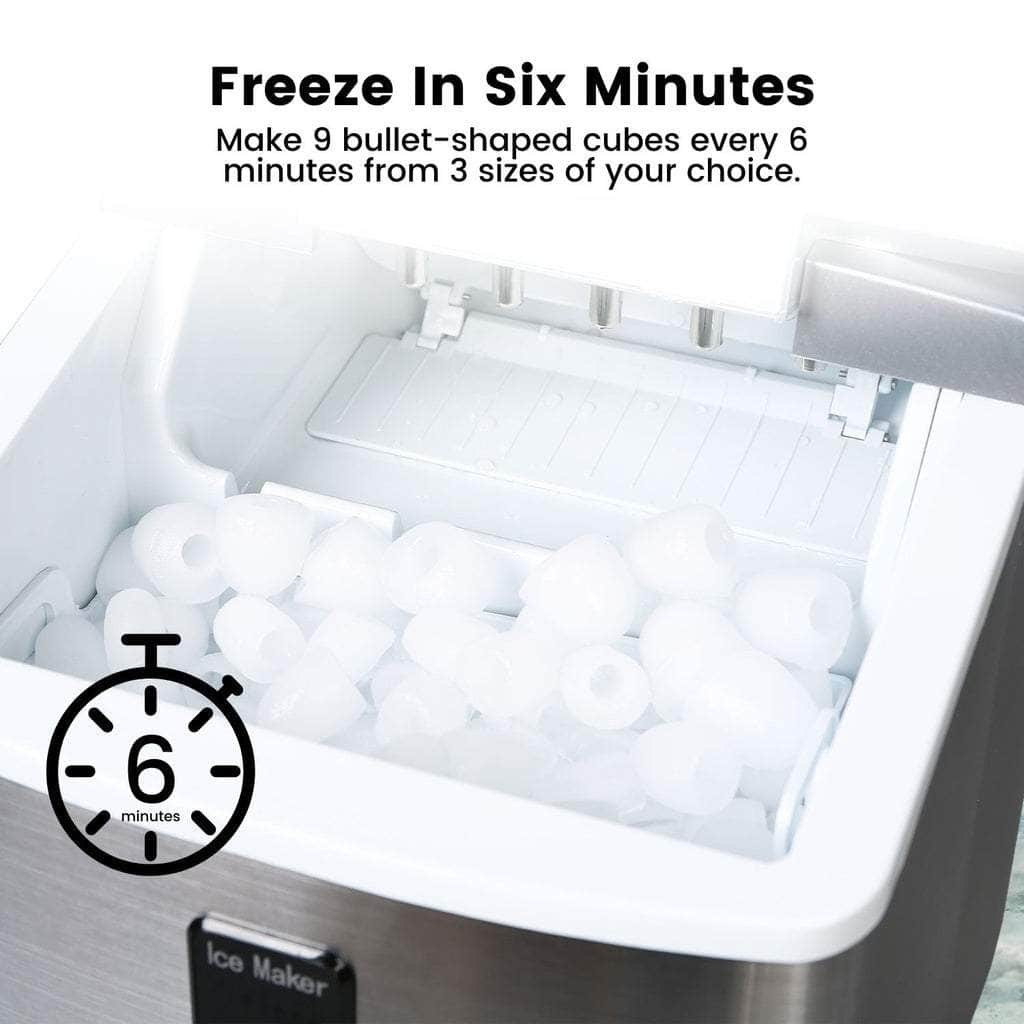 Ice Maker Machine Stainless Steel 3.2L