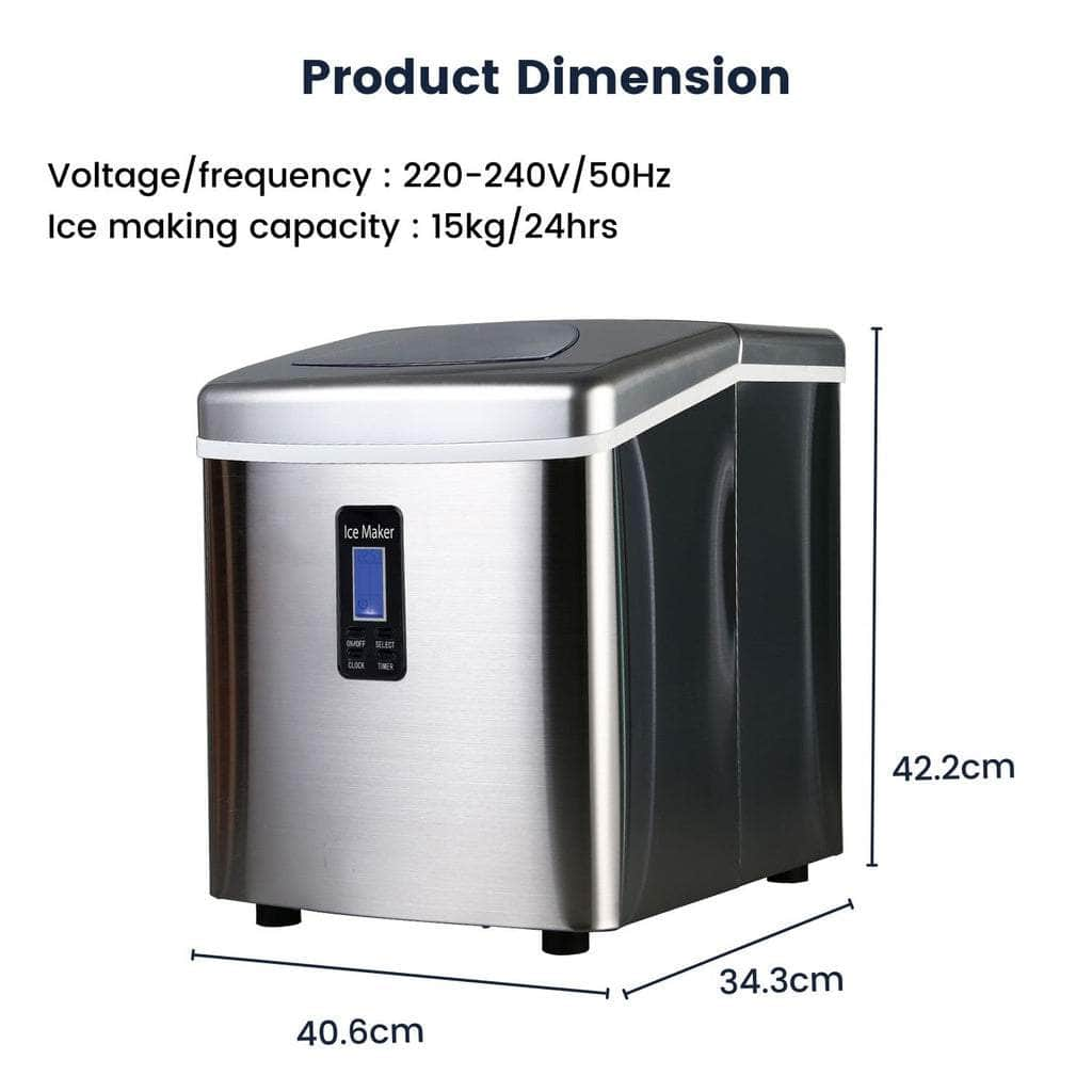 Ice Maker Machine Stainless Steel 3.2L