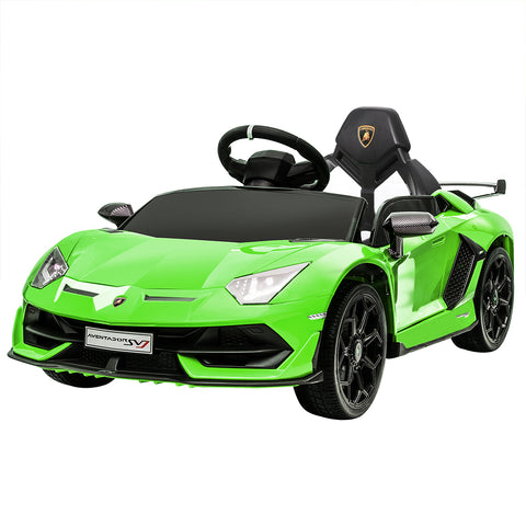 Kids Ride On Car Lamborghini SVJ Licensed Green