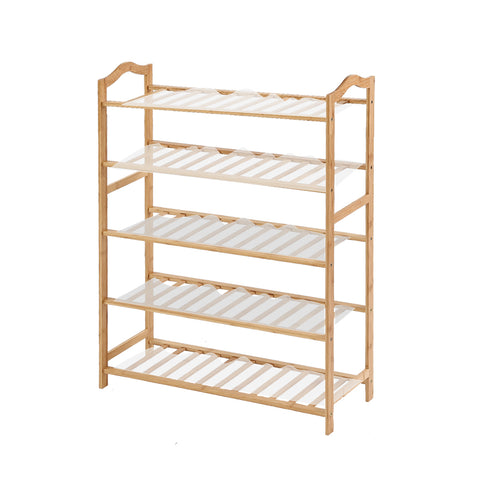 Modern Bamboo Shoe Rack Storage Wooden