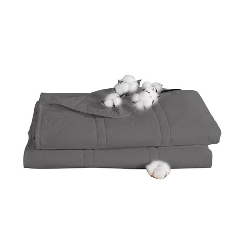 Weighted Blanket Cotton Heavy Grey Double 7KG