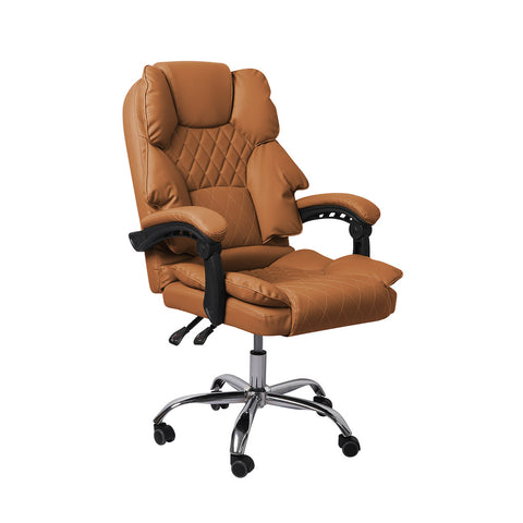 Gaming Chair Office Computer Brown No Footrest