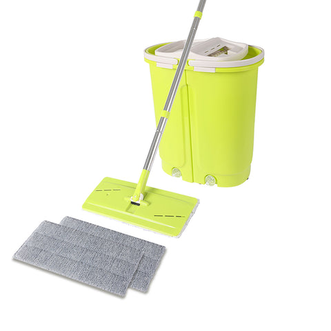 Cleanflo Flat Mop Bucket Set Cleaner Green