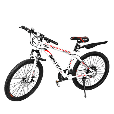 Monvelo 21 Speed 27.5'' Mountain Bicycle Black,Red,White