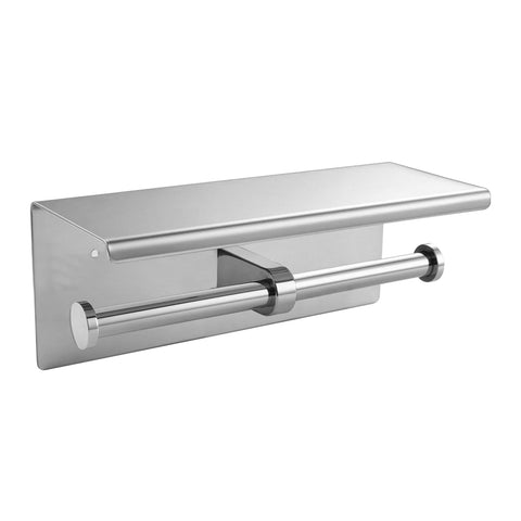 Toilet Paper Holder Double Roll Stainless