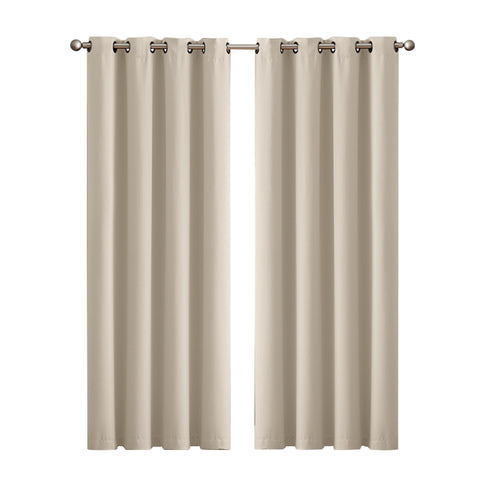 2x Blockout Curtains Panels 3 Layers Eyelet