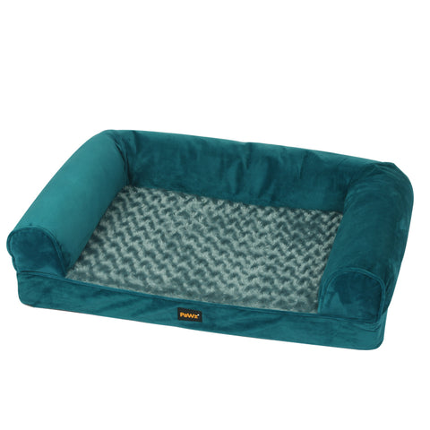 Pet Bed Sofa Dog Bedding Soft Warm XL Blue X-Large