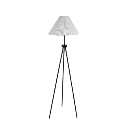 Modern Tripod Floor Lamp Linen White