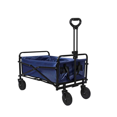 Garden Trolley Cart Foldable Picnic Blue