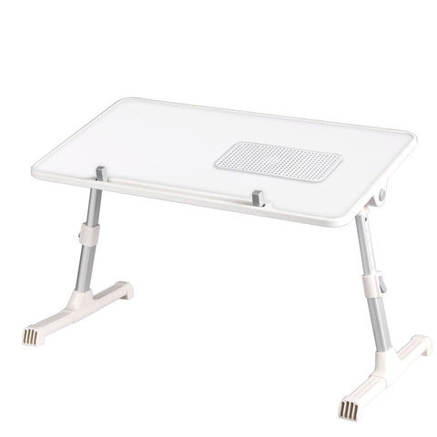 Laptop Desk Computer Stand Table White Fan Tray