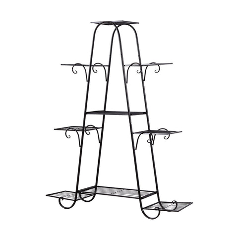 Outdoor Indoor Metal Plant Stand Black