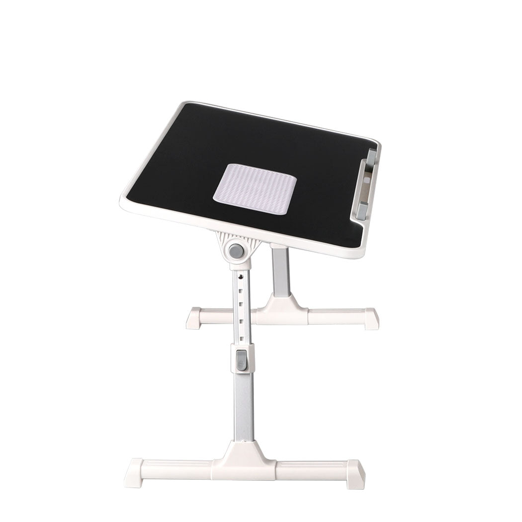 Laptop Desk Computer Stand Table Black Fan Tray