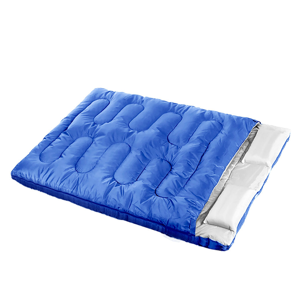 Sleeping Bag Double Bags Outdoor Navy blue