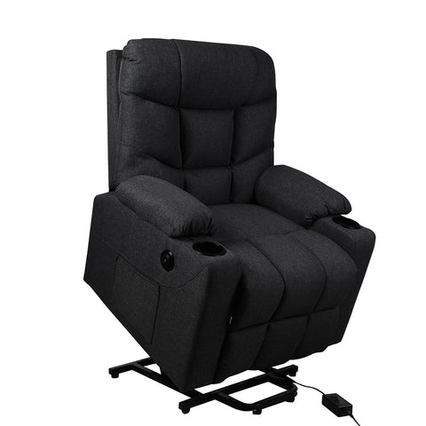 Recliner Chair Electric Lift Black