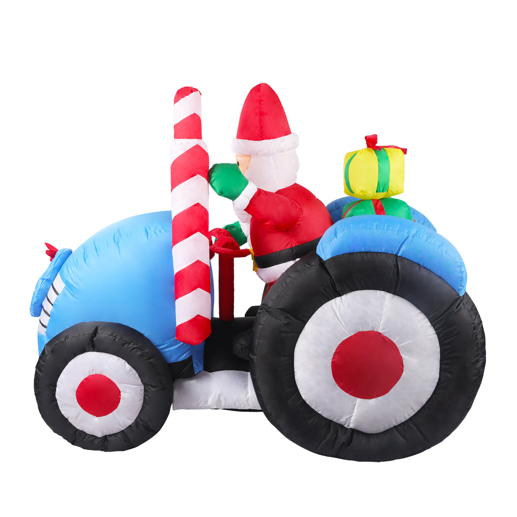 Inflatable Christmas Decor Tractor