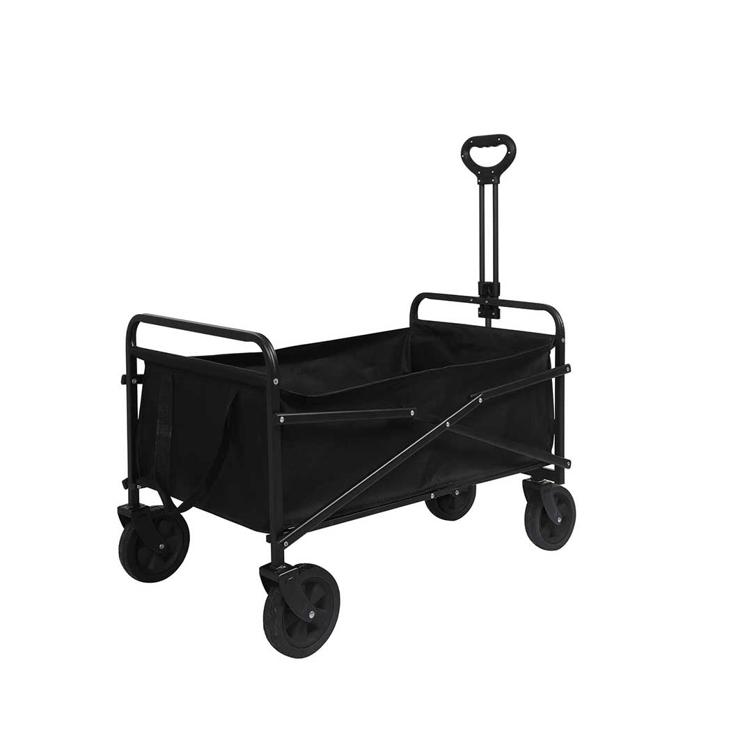 Garden Trolley Cart Foldable Picnic Black