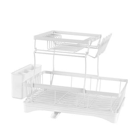 Dish Rack Drying Drainer Kitchen White