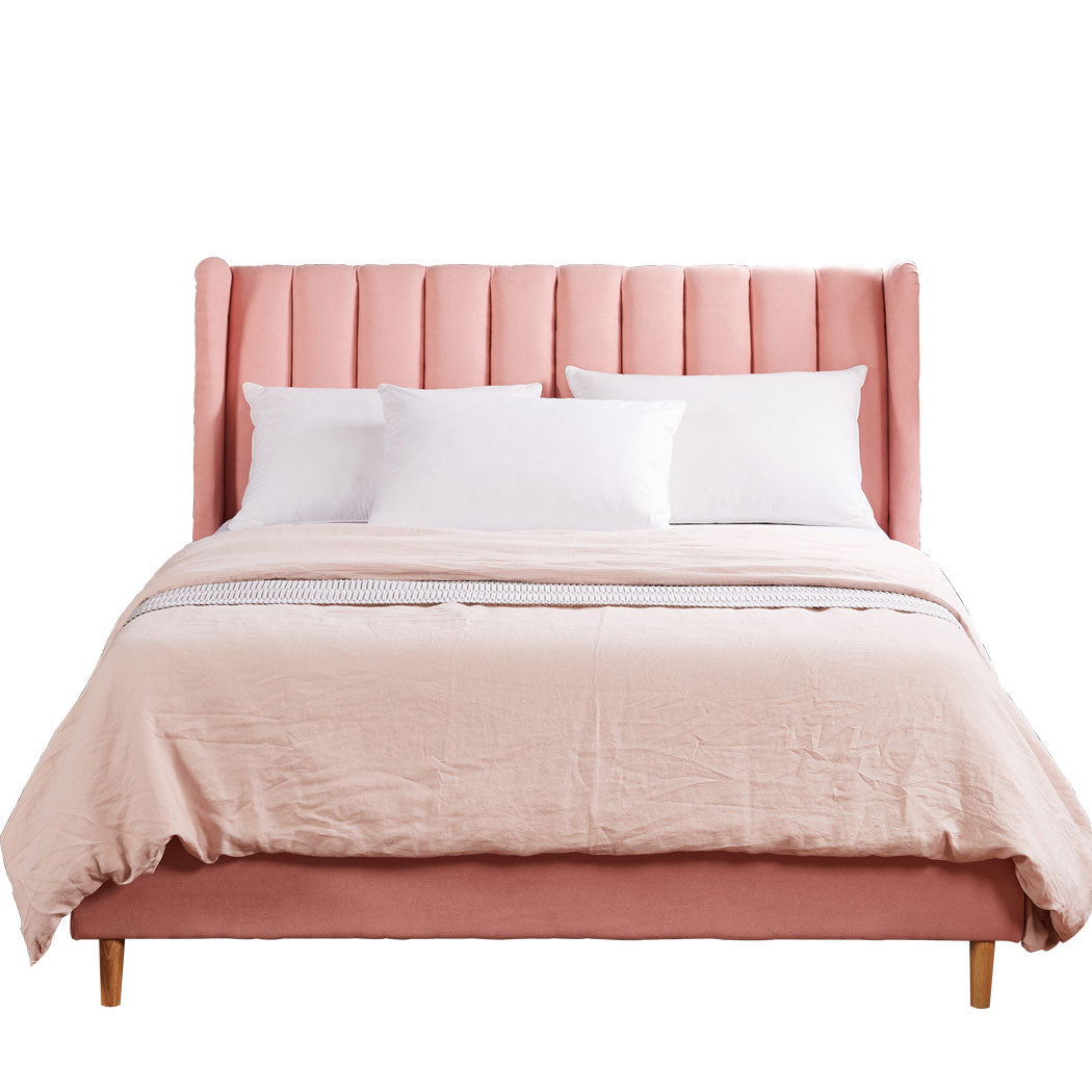 Bed Frame Queen Size Linen Base