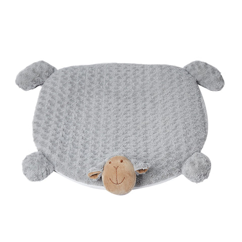 Dog squeaky toys cushion puppy kennel mat-grey