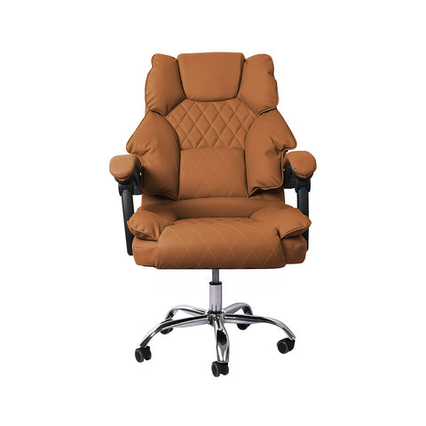 Gaming Chair Office Computer Brown No Footrest