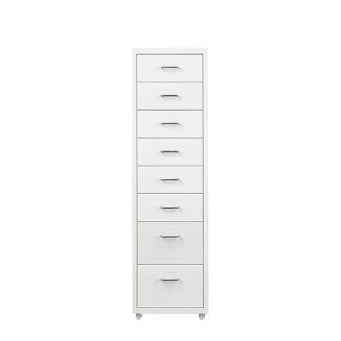 Office Cabinet 8 Drawer Drawers White