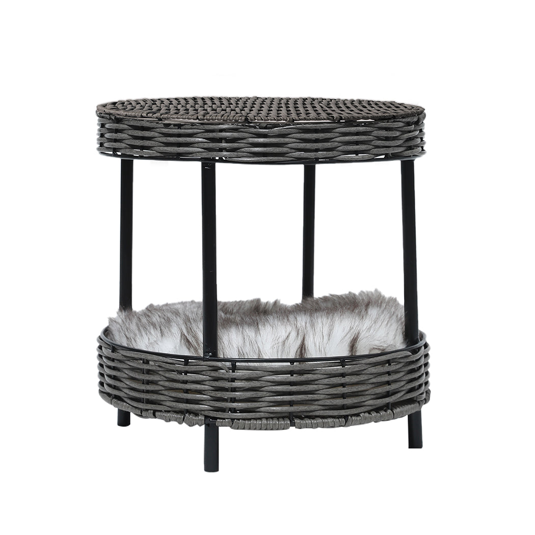 Rattan Pet Bed Elevated Raised