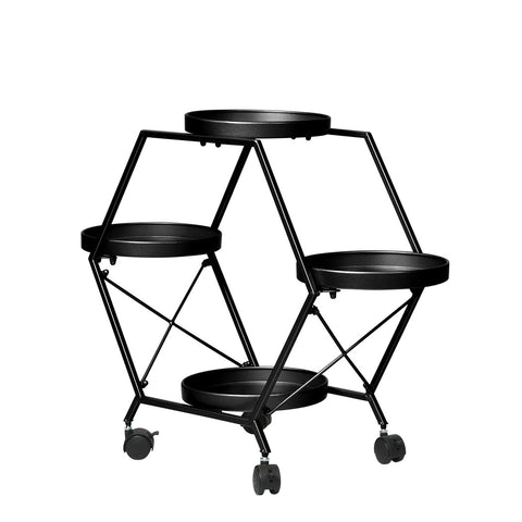 Plant Stand Garden Outdoor Indoor Black