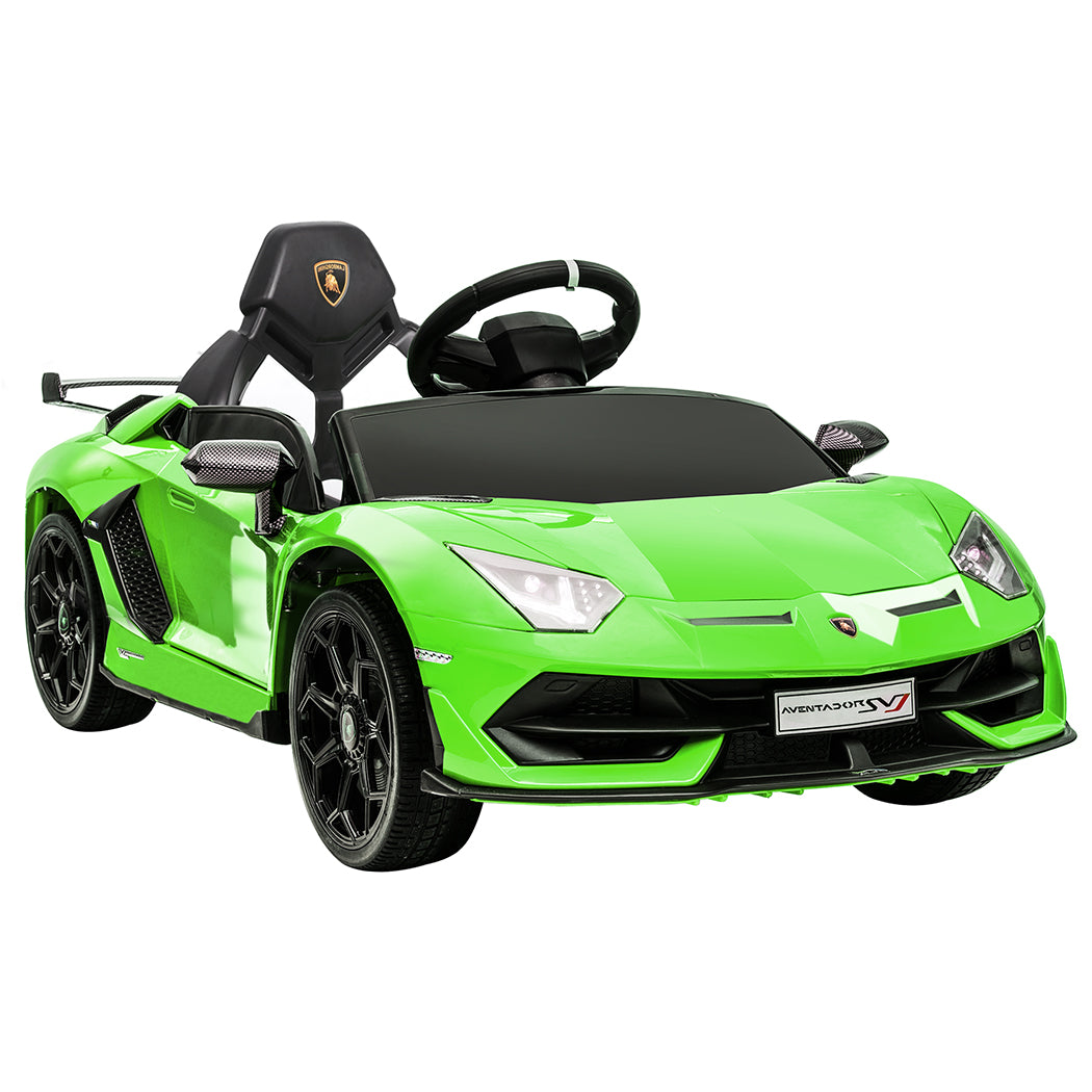 Kids Ride On Car Lamborghini SVJ Licensed Green