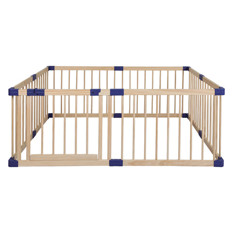 Kids Playpen Wooden Baby Safety Large