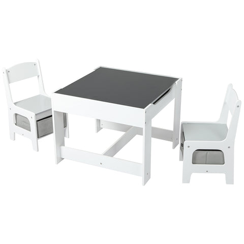 Kids Table and Chairs Set Storage