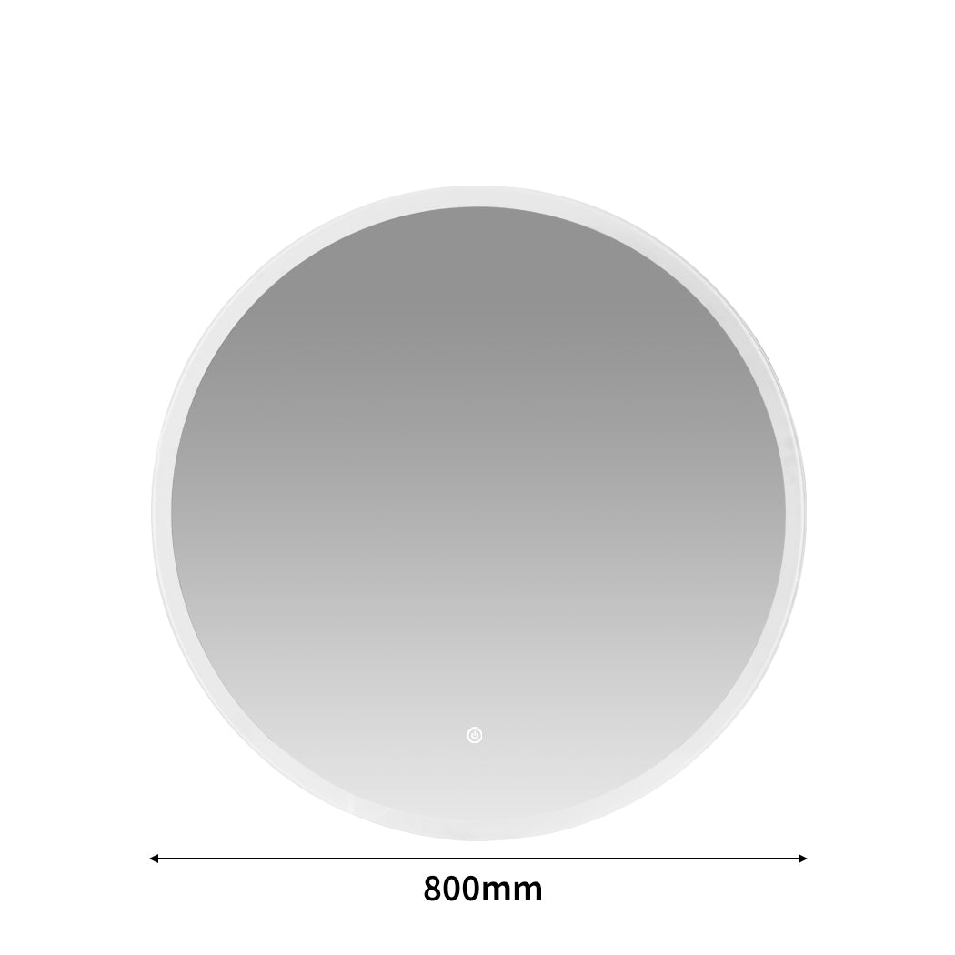 LED Wall Mirror Round Anti-fog 80CM