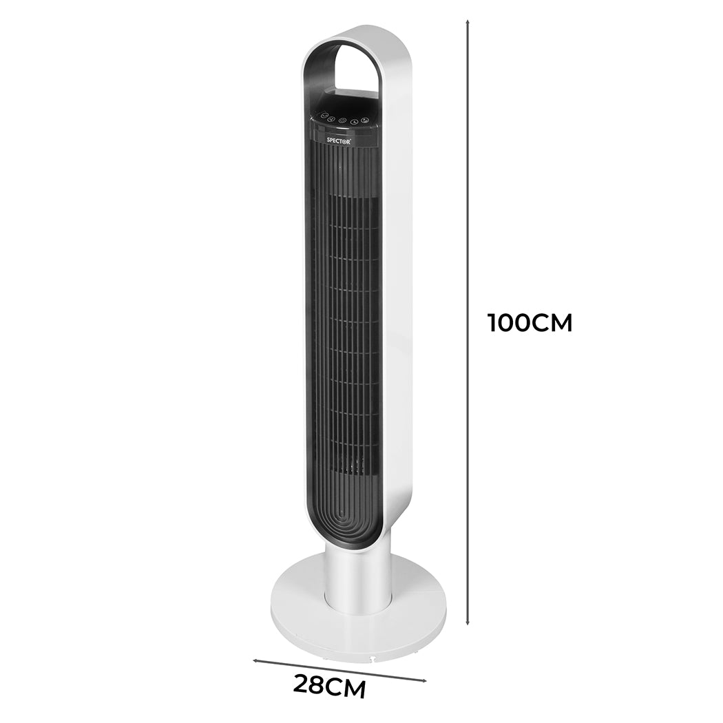 Tower Fan Portable Oscillating White