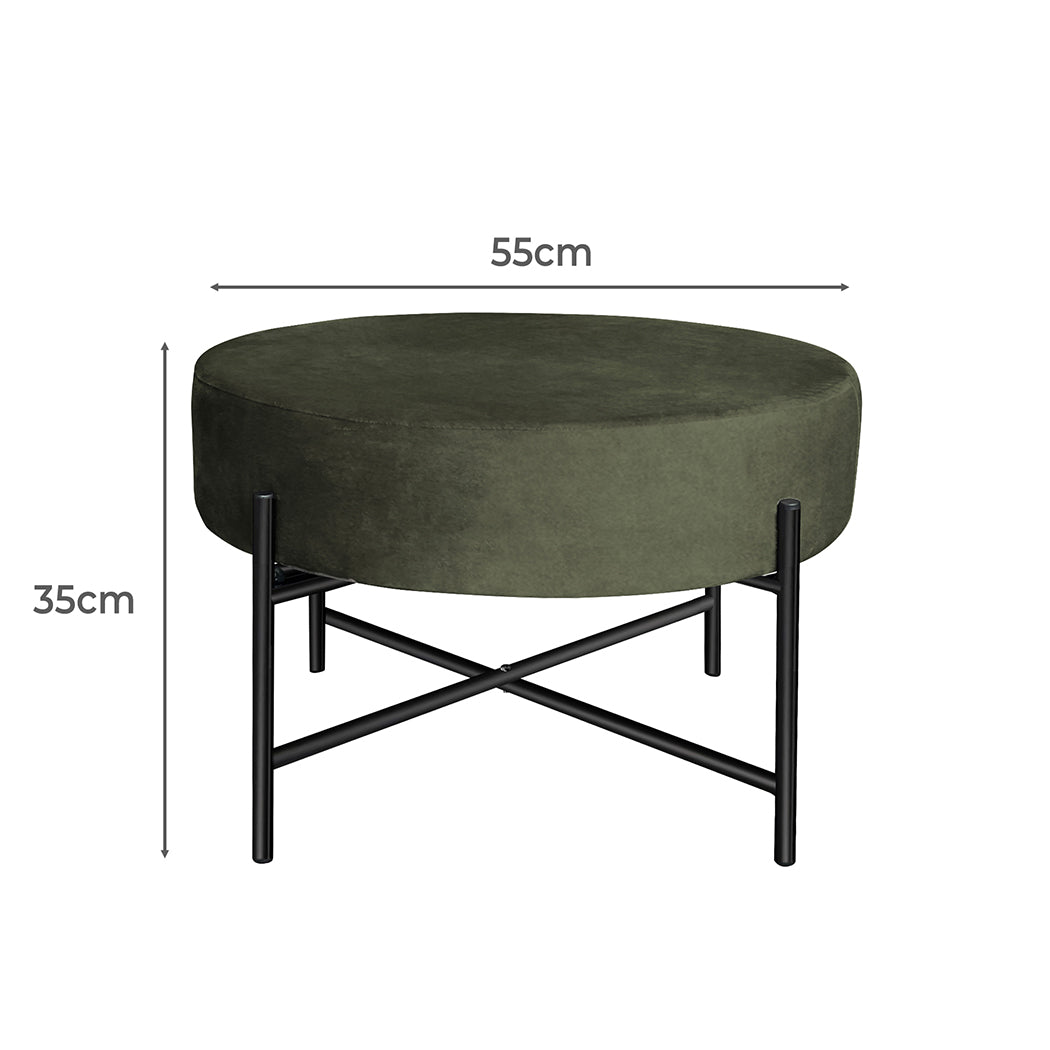 Round Dressing Vanity with Footstool: A Stylish Addition to Your Space