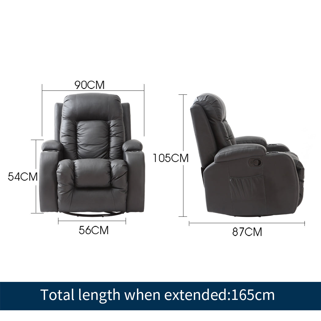 Massage Sofa Chair Recliner 360