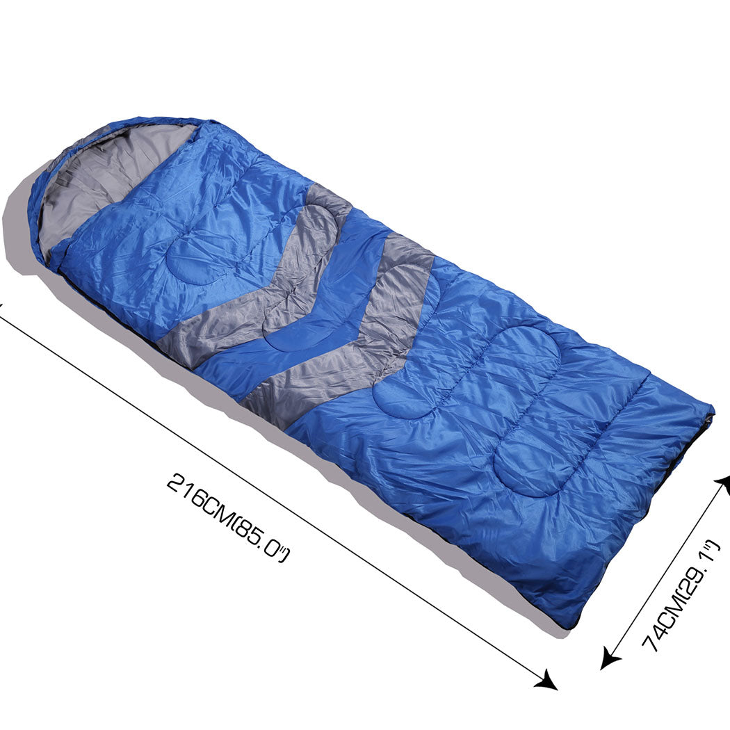 Single Sleeping Bag Bags Outdoor Blue