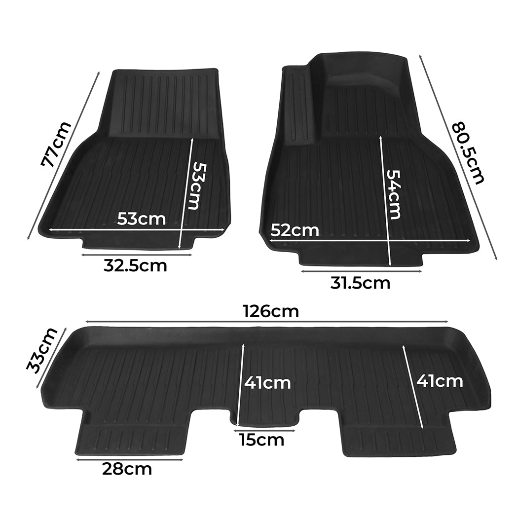 Tesla Model Y Floor Mats 3D Car Carpets